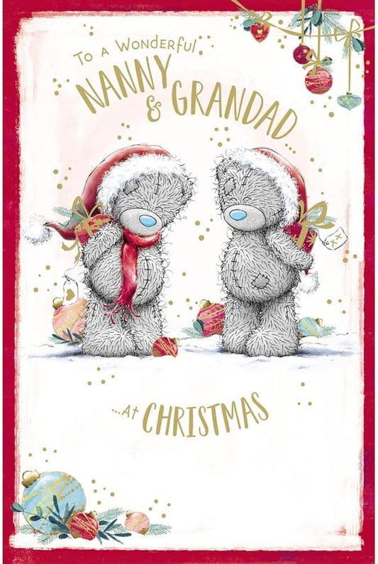 Me To You Bear Nanny & Grandad Christmas Card