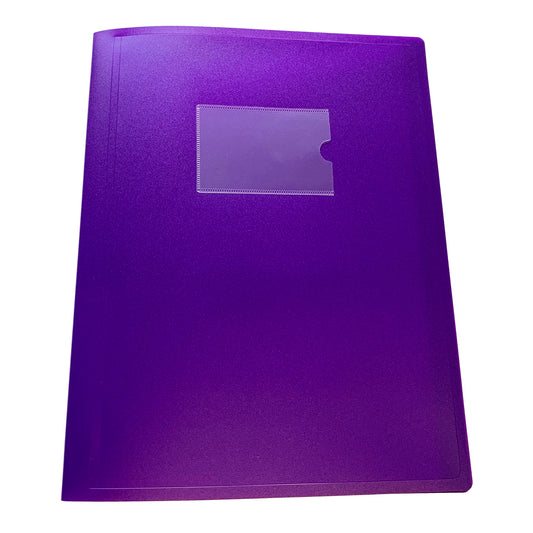 A4 Purple Flexible Cover 150 Pocket Display Book