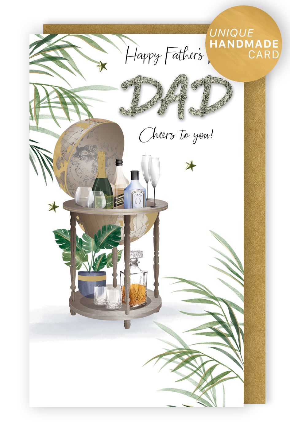 Cheers to You Dad Embellished Hand-finished Father's Day Card