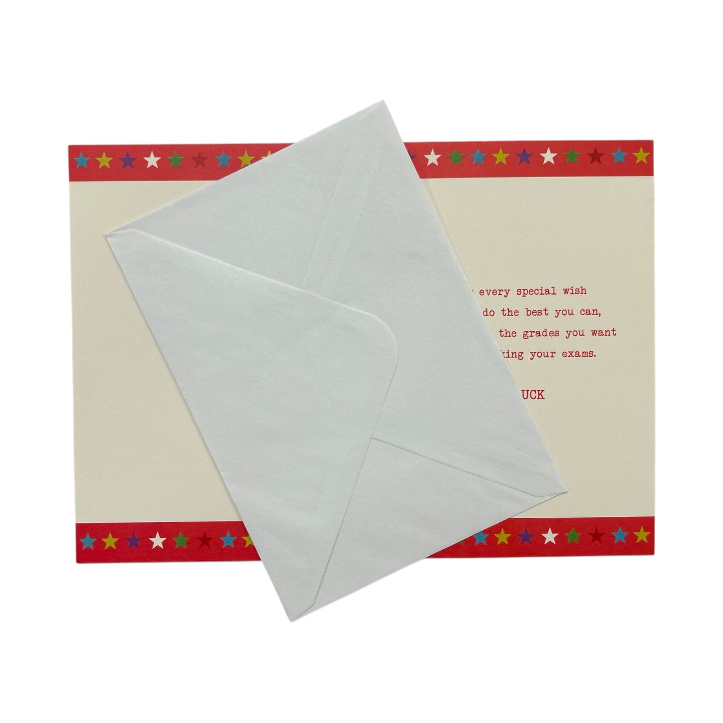 Good Luck In Your Exams Multi Stars Design Congratulations Card