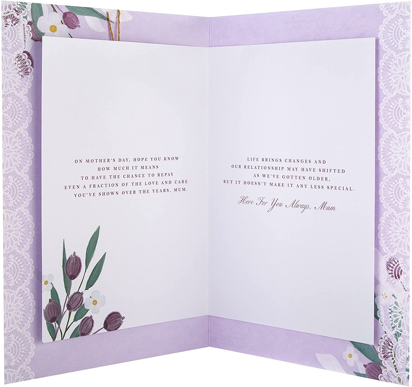 Traditional Floral Design Mother's Day Card