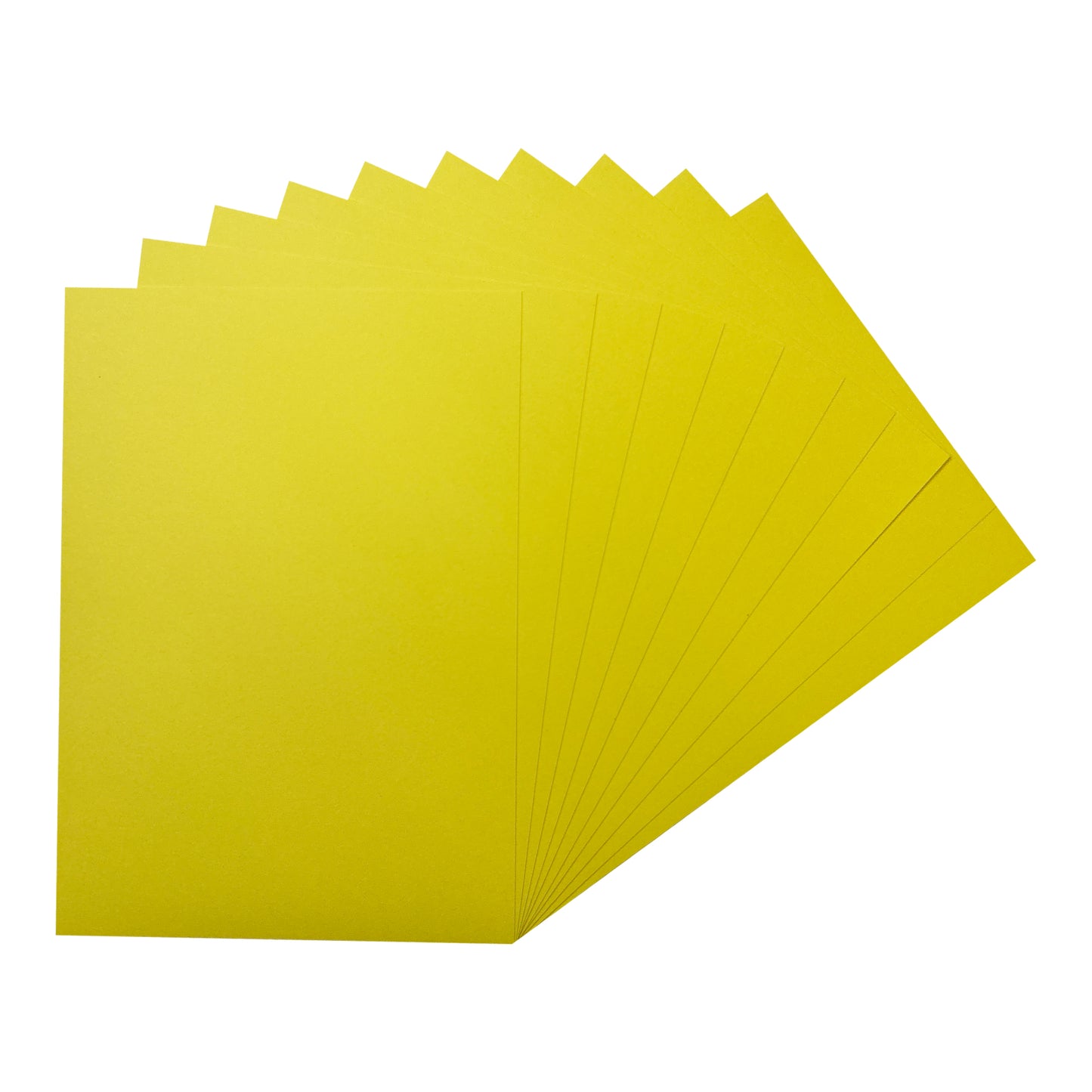 Pack of 500 A5 Light Yellow Coloured Card 160gsm Sheets