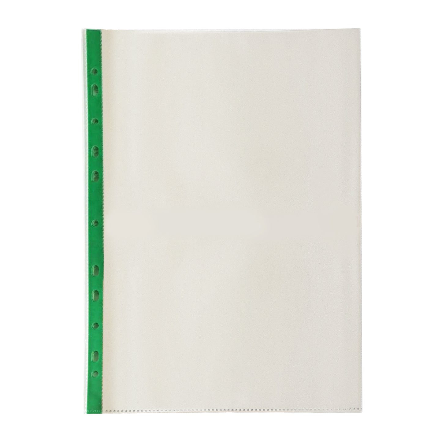 Pack of 200 A4 Premium Glass Clear Punched Pockets (90 Micron)