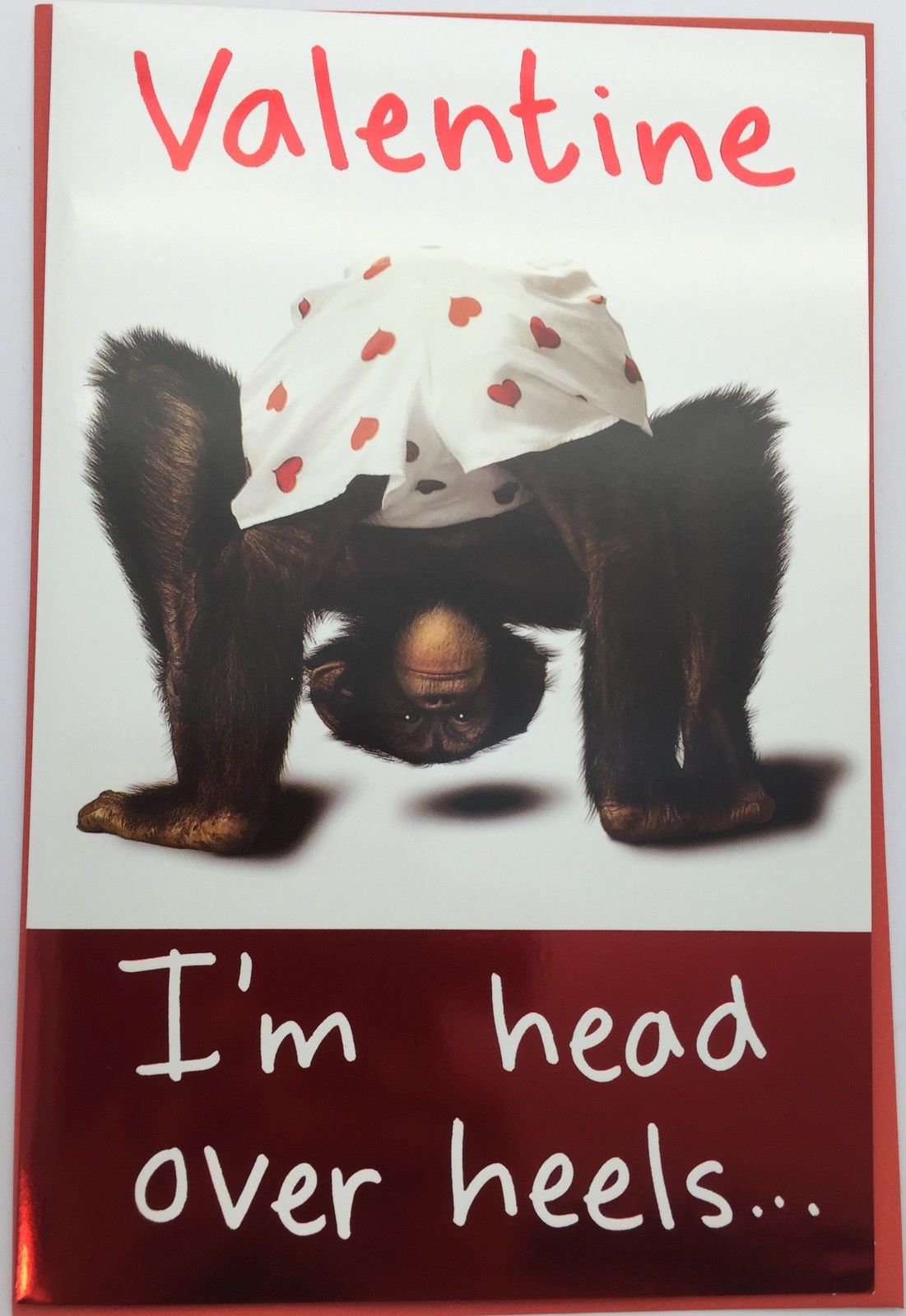 Valentine I'm Head Over Heels Valentine's Day Card