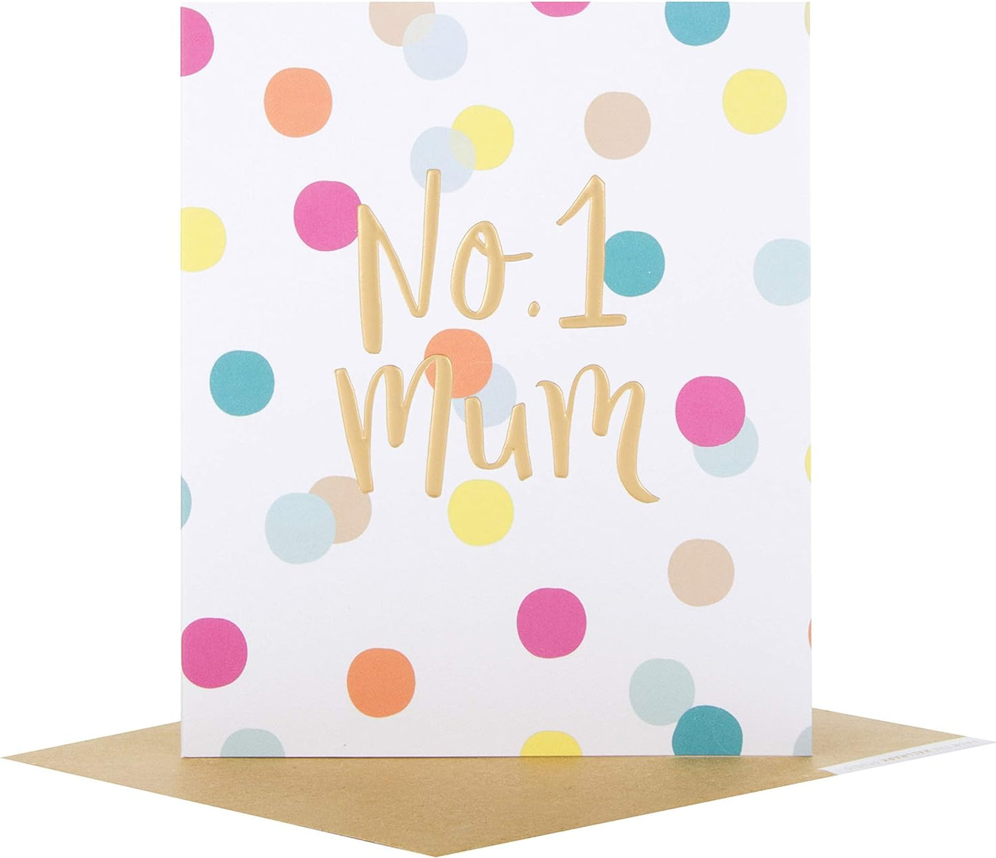 No.1 Mum Foil Finished Blank Mother's Day Card