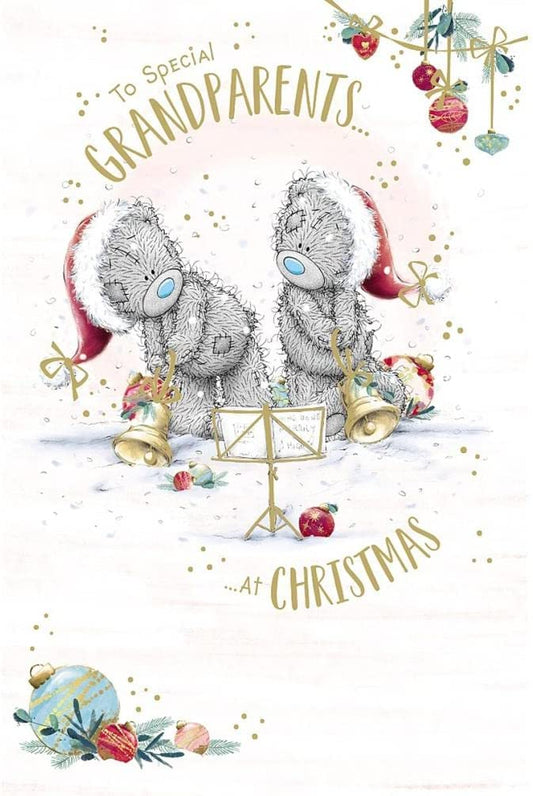 Bears Ringing Bells Special Grandparents Christmas Card