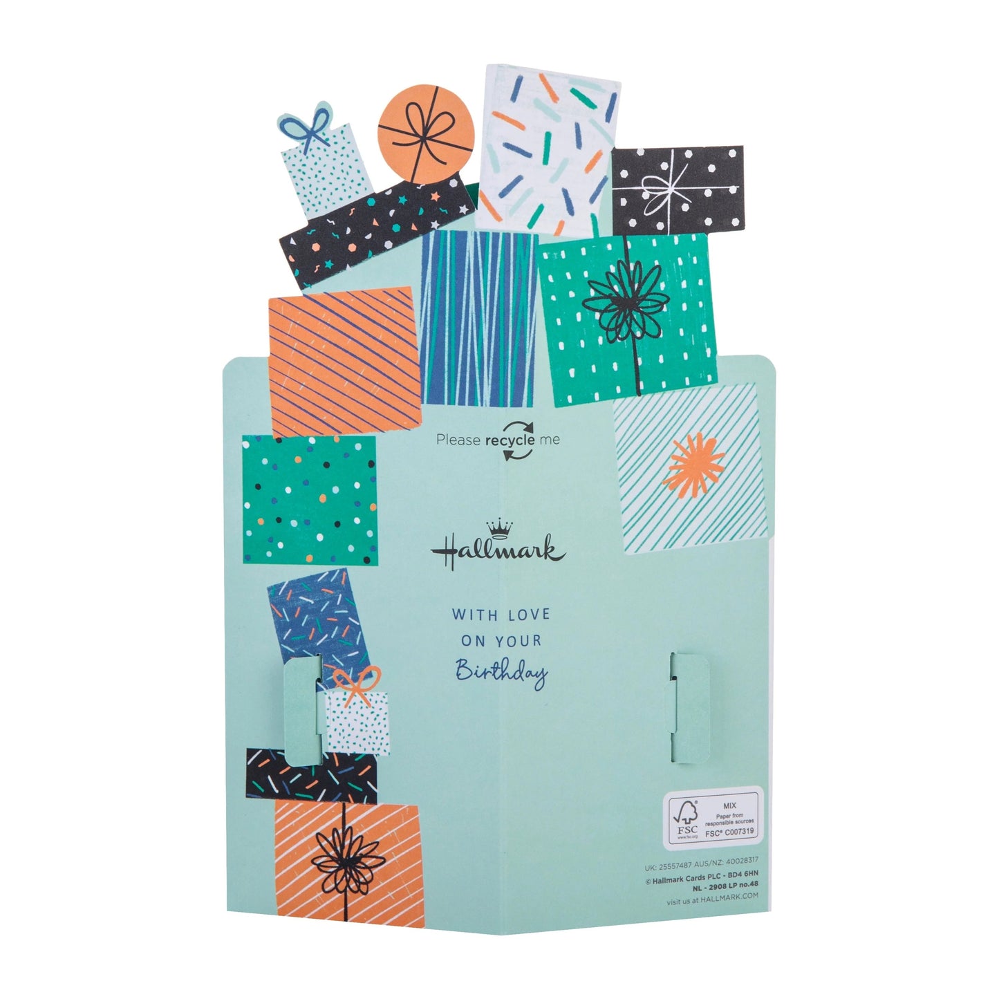 3D Pile of Presents Design Nephew Birthday Card