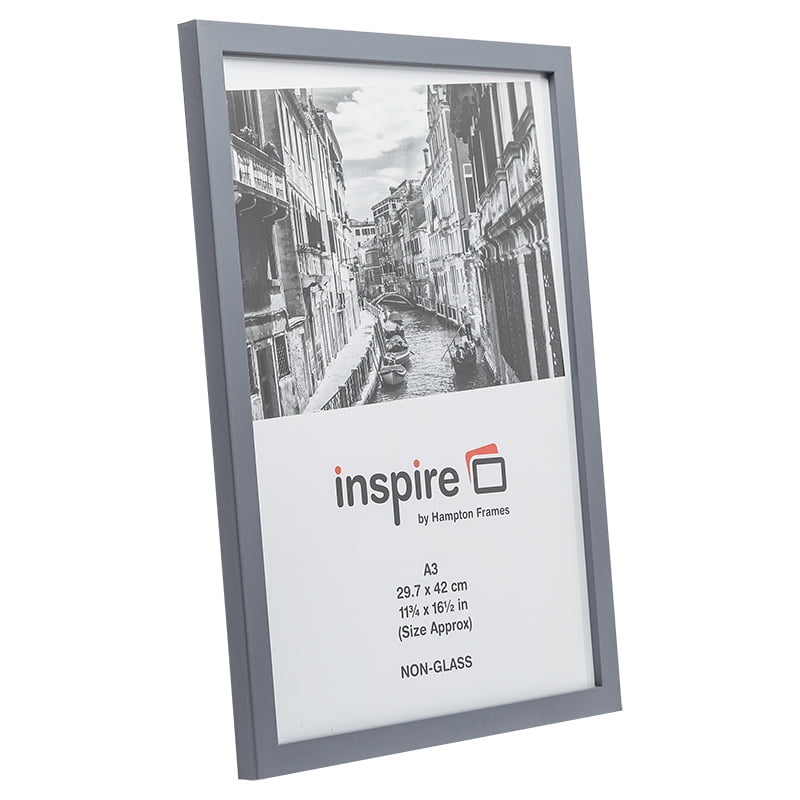 Pack of 6 Zurich A3 Solid Grey Certificate/Poster Frames