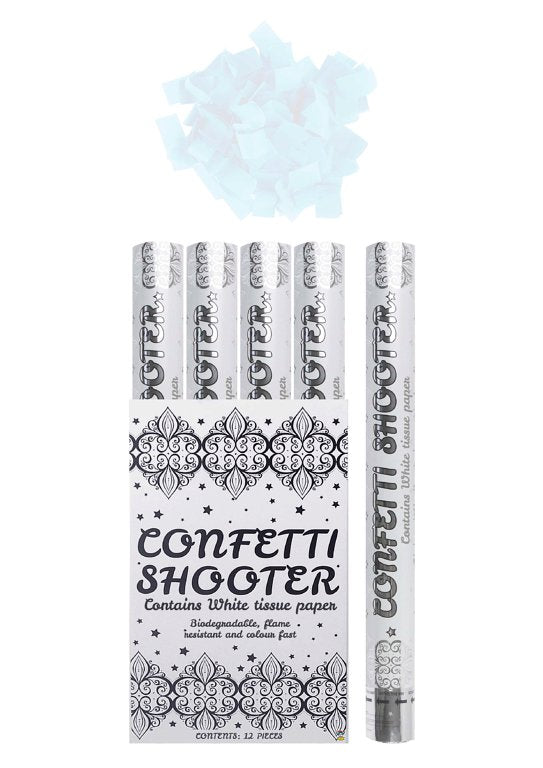 White Paper Confetti Shooters 50cm