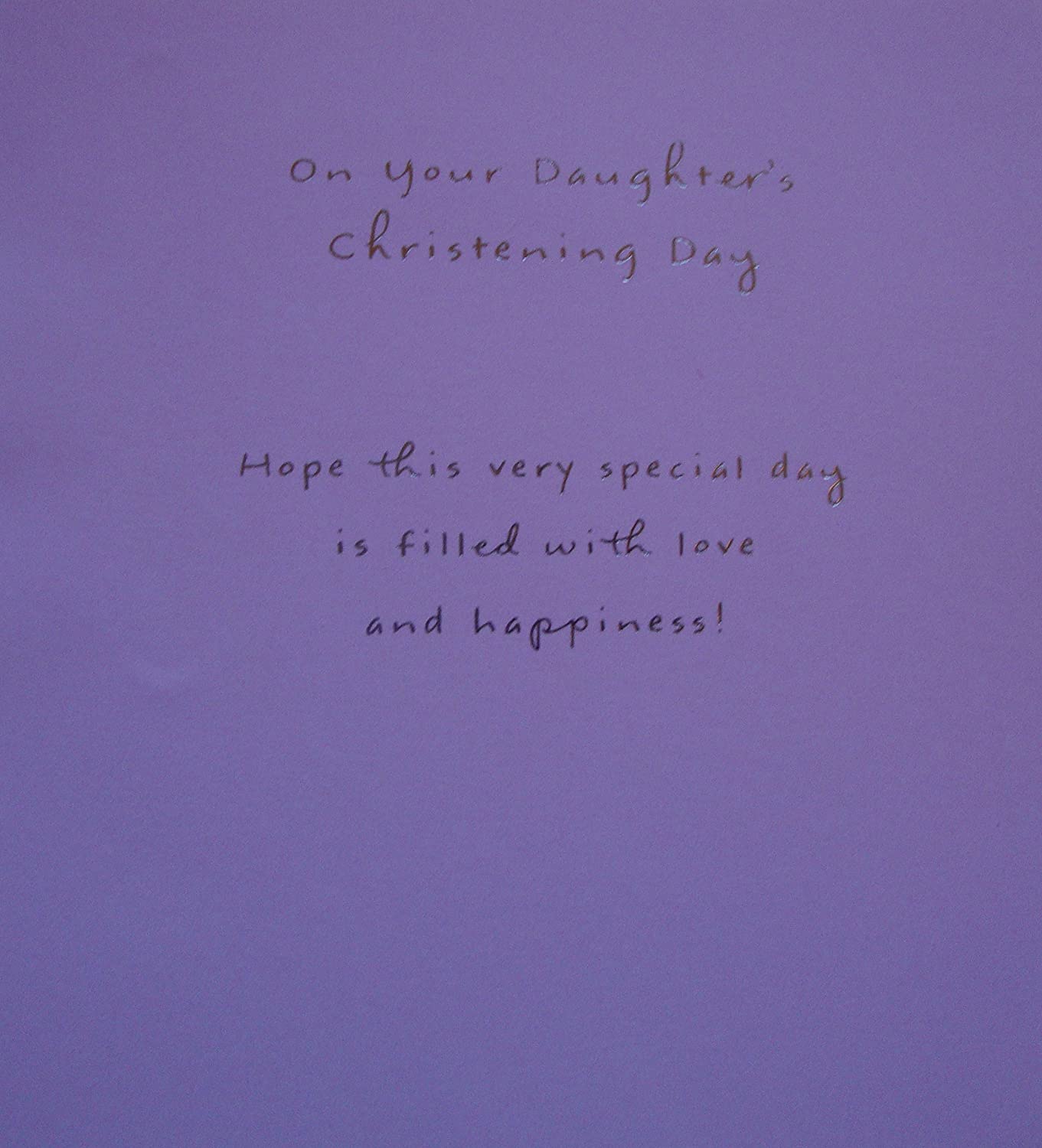 Daughter Christening Card