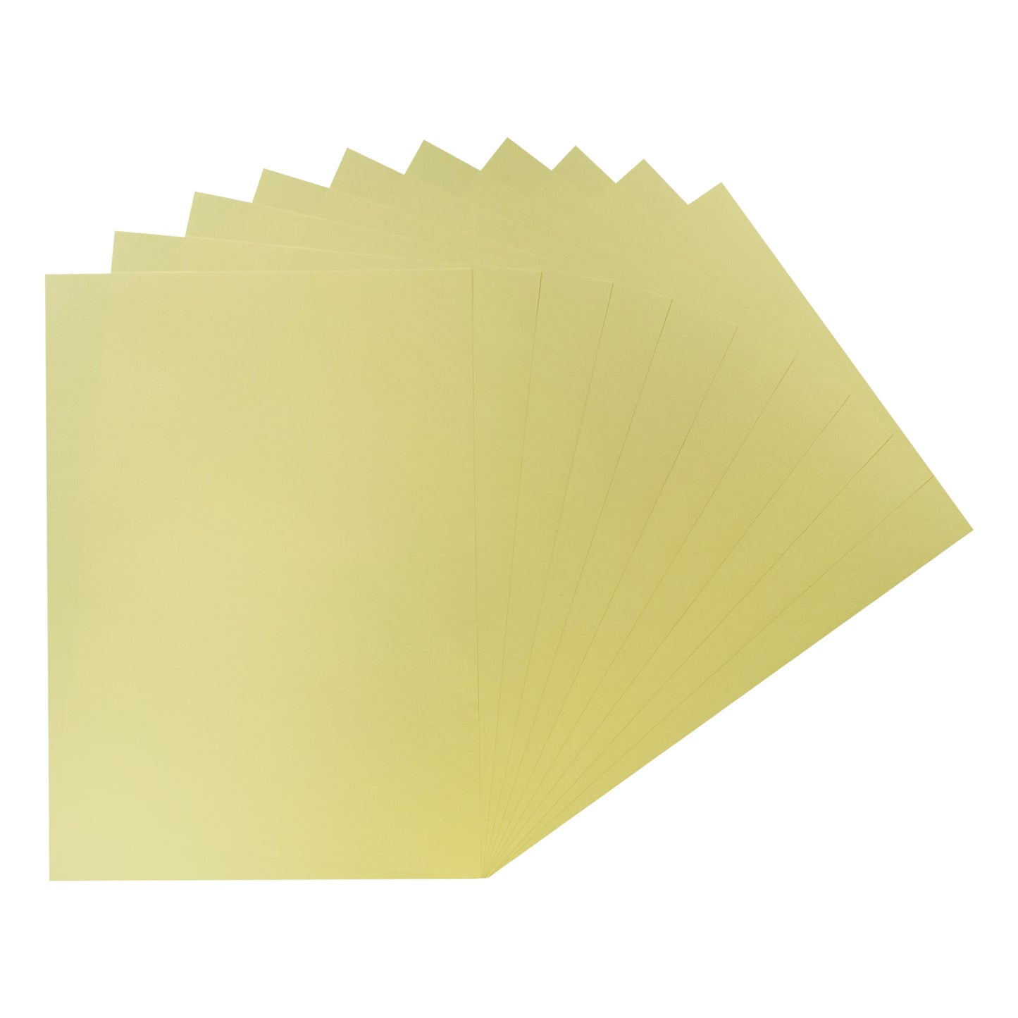Pack of 1000 A4 Pastel Yellow Coloured Paper 75gsm Sheets