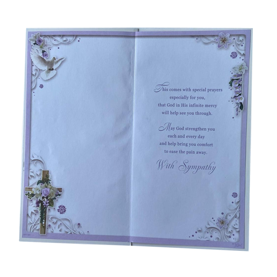 Loss of Sister Sympathy Opacity Card