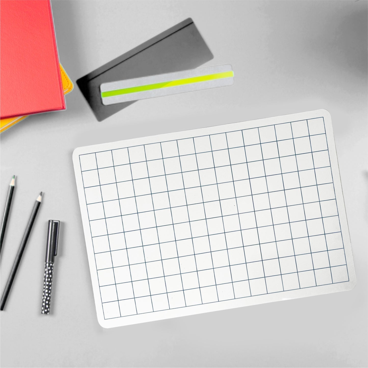 Pack of 72 Square Grid A4 Drywipe Whiteboards