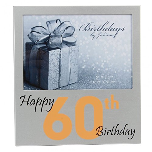 60th Birthday Aluminium Photo Frame