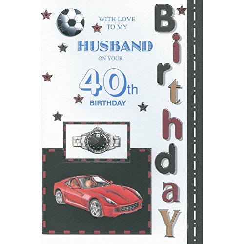 With Love To My Husband On Your 40th Birthday card