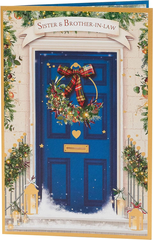 Blue Door Design Sister & Brother-In-Law Christmas Card