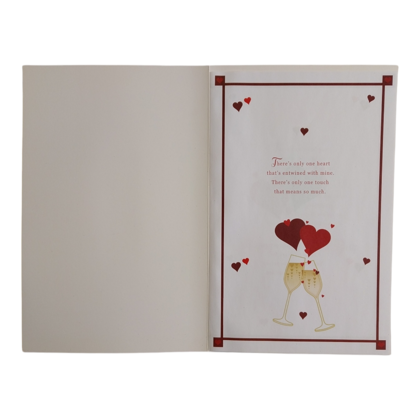 To Fiance Cheers Champagne Glass Design Boxed Valentine's Day Card