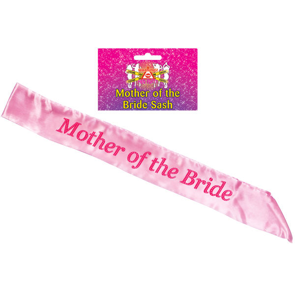 SASH HOT PINK MOTHER OF THE BRIDE