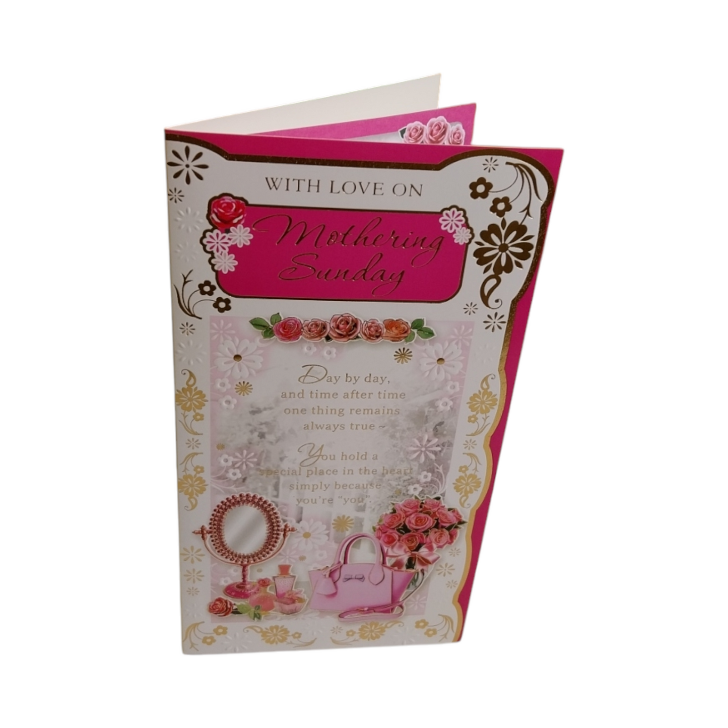 Mothering Sunday Mirror And Purse Design Mother's Day Card