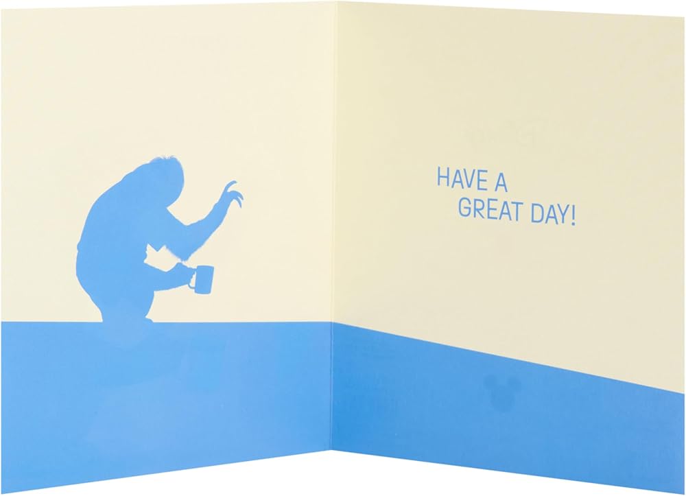 Disney Zootropolis 2 Flash Slothmore in Front of Silhouetted City Birthday Card