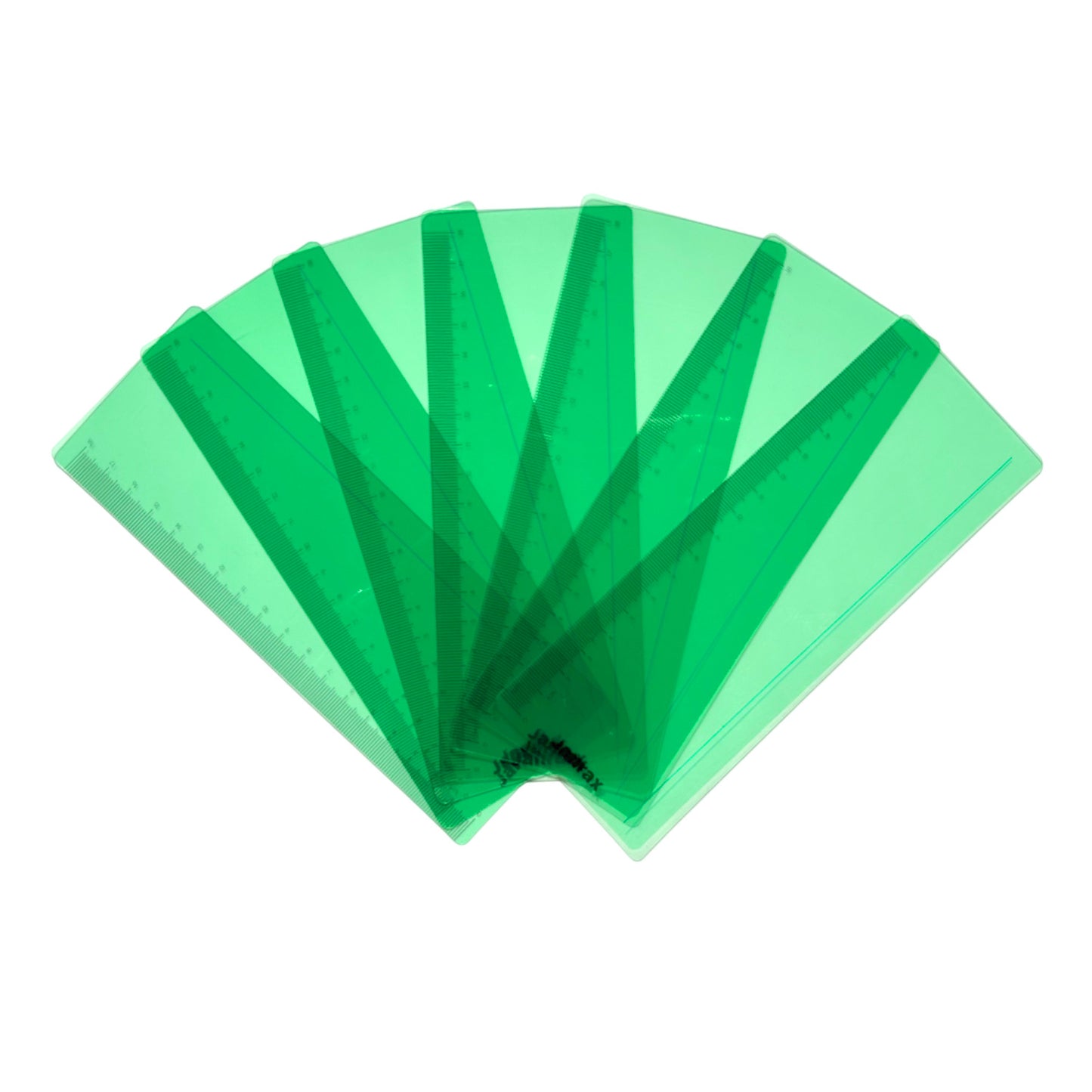 Pack of 24 Green 191x70mm Dyslexia Overlay Reading Rulers – PET Material, Rounded Corners