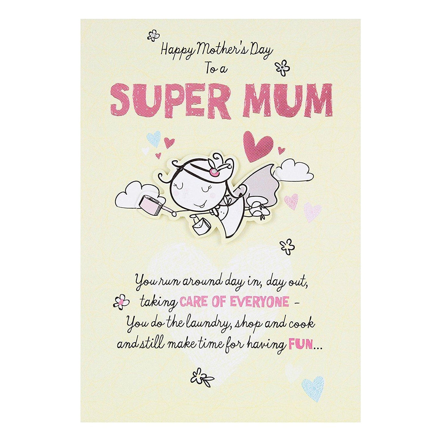 For Mum 'Super-Mum' Mother's Day Card