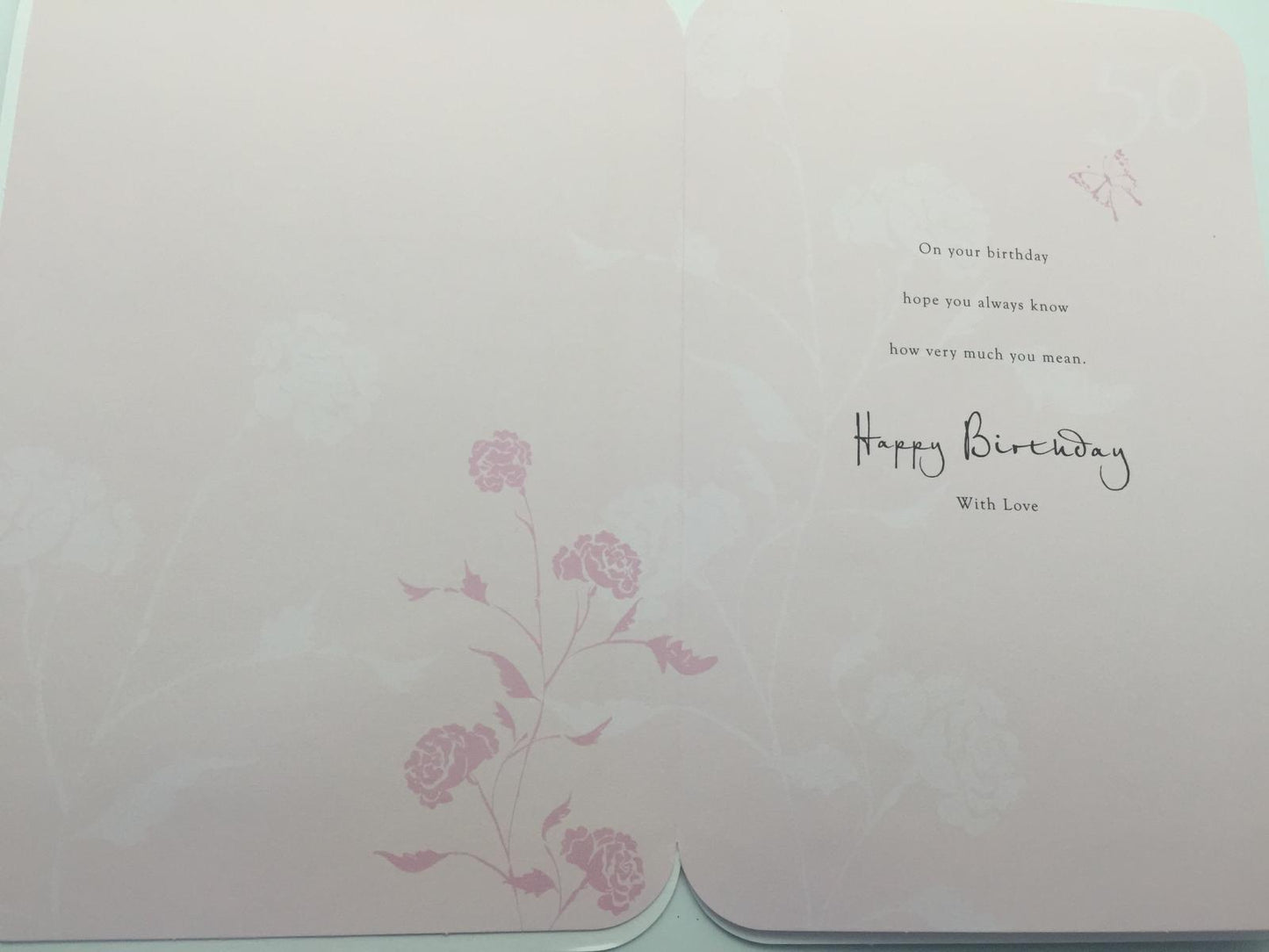 Mum Age 50 Birthday Card Lovely Verse