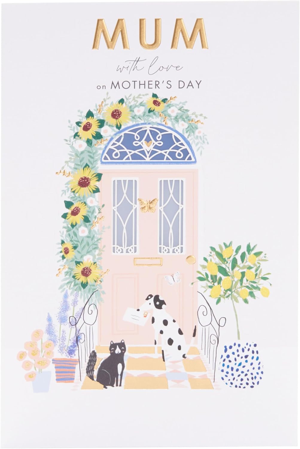 Cute Doorstep Design Mother's Day Card