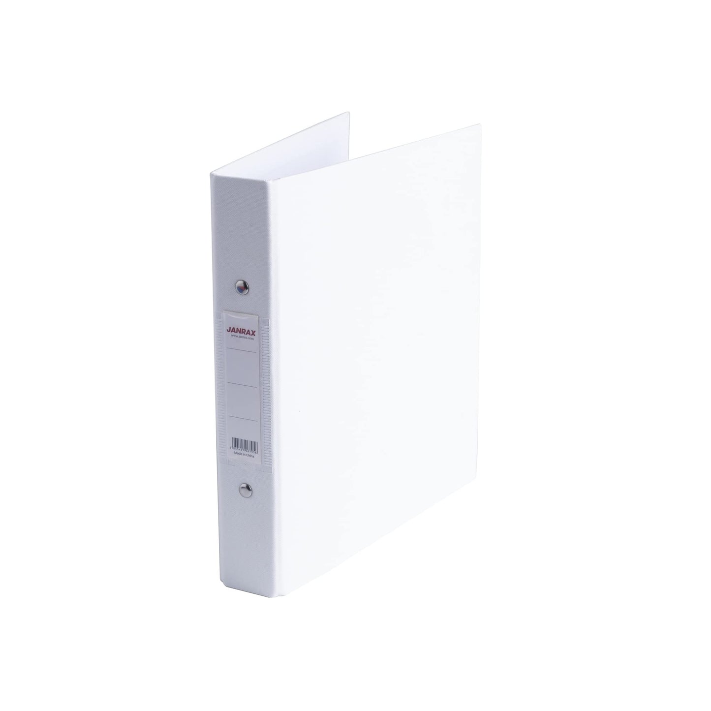 Pack of 10 A5 White Paper Over Board Ring Binders by Janrax