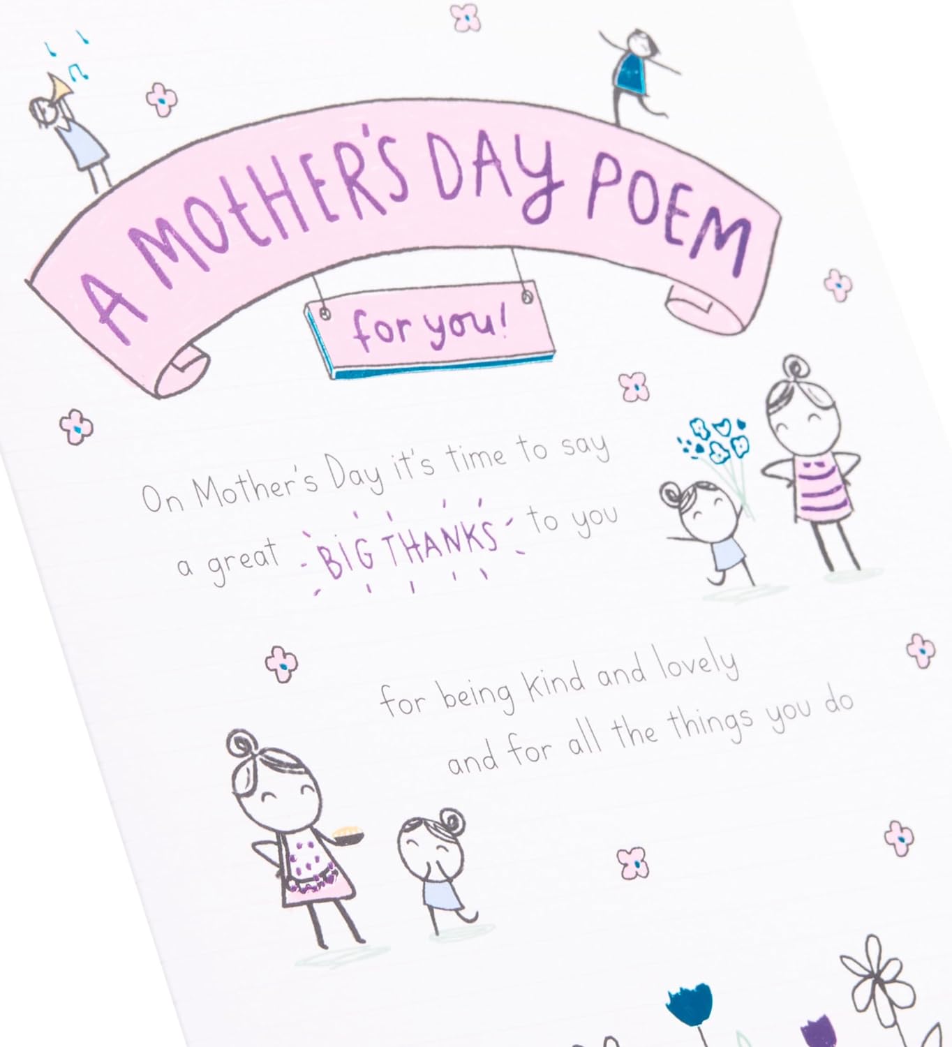 Cute Poem Design Mother's Day Card
