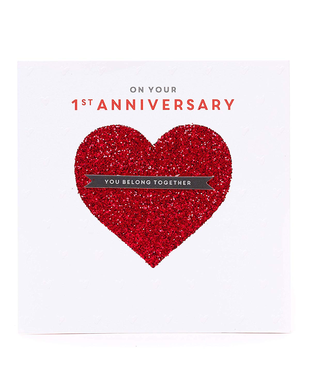 You Belong Together 1st Wedding Anniversary Card
