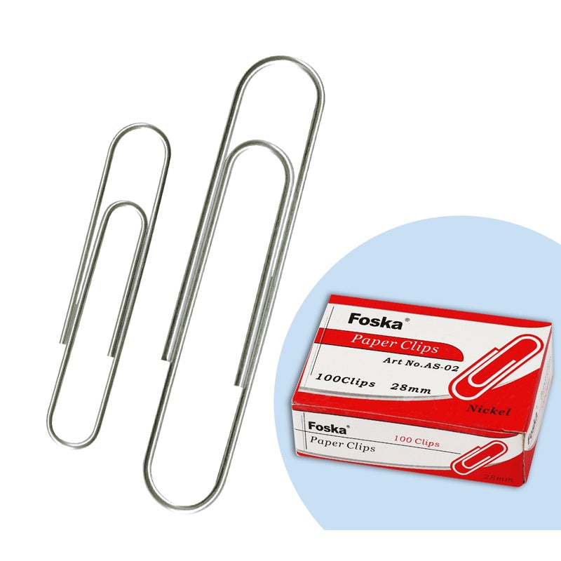 Pack of 1000 Round End Paper Clips 28mm