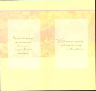 Loss of your Grandmother Sympathy Greeting Card