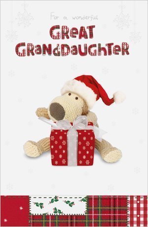 Boofle Great Granddaughter Christmas Card