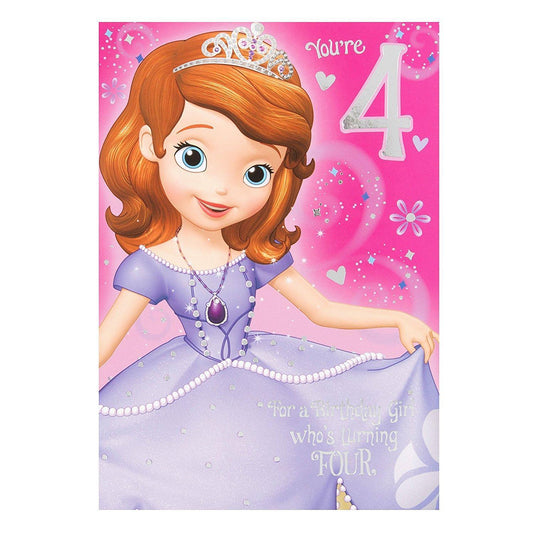 Disney 4th Birthday Card Treats and Fun Hallmark
