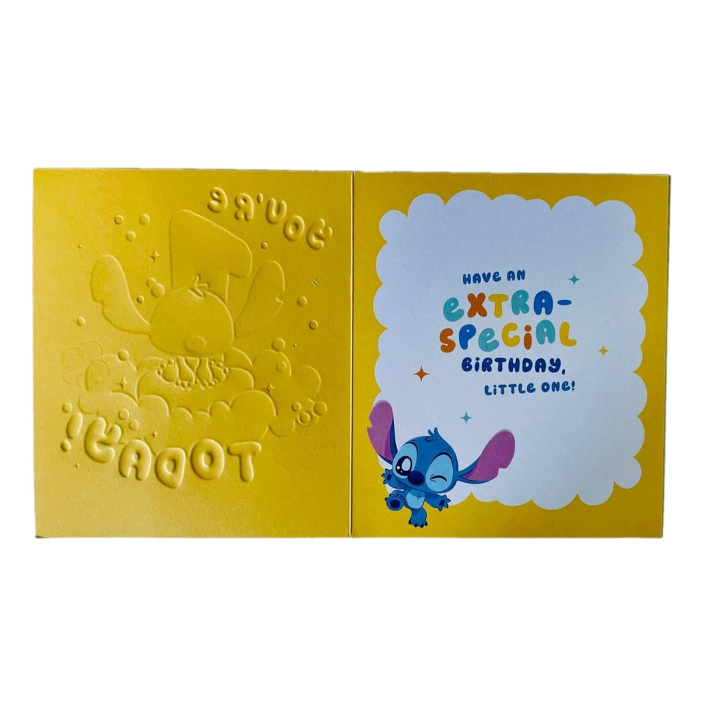 Unique Stitch Design for Girls 1st Birthday Card