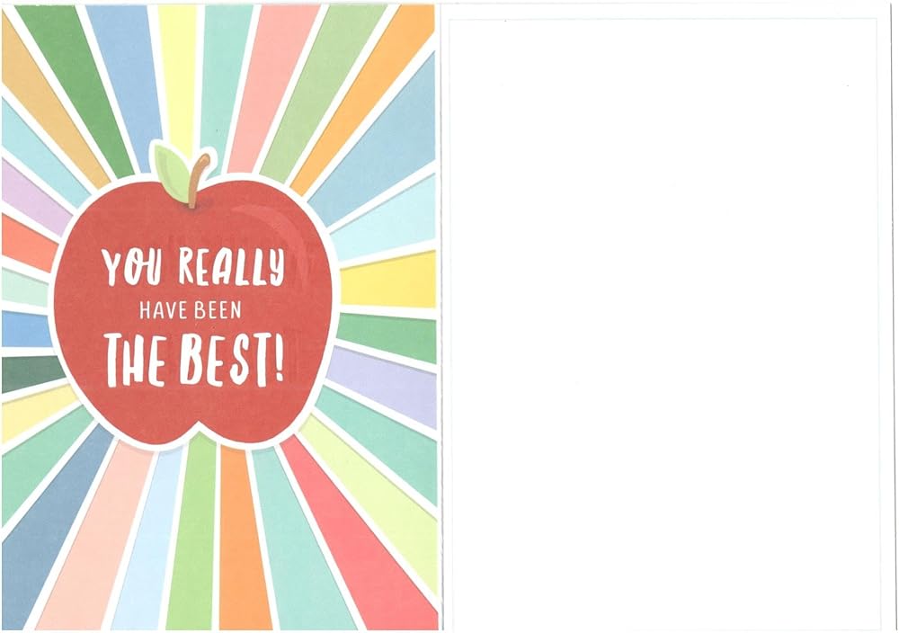 Bright Colourful Card Thank You Teacher Card