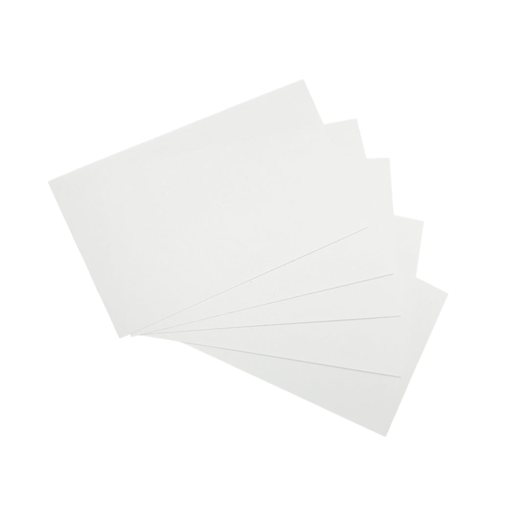 Pack of 1200 White Plain 8x5" Record Cards – Blank Study Index Cards for Notes, Revision