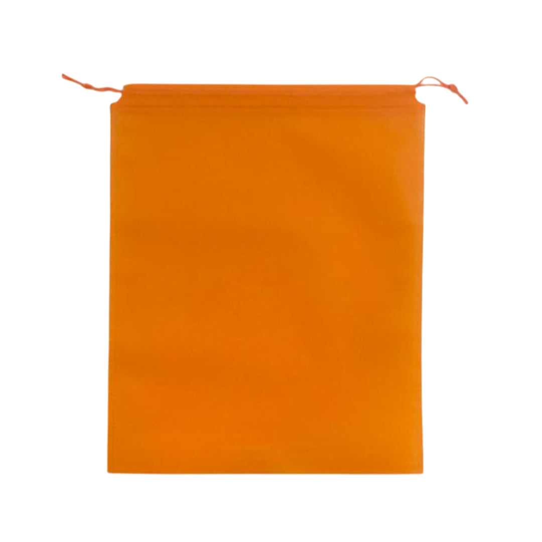 Pack of 50 Orange Coloured 32x22cm Non-Woven Drawstring Bags