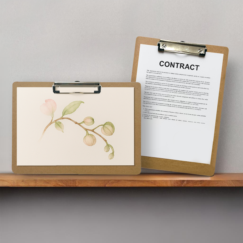 Pack of 24 A4 Wooden Clipboards – Portrait & Landscape Orientation