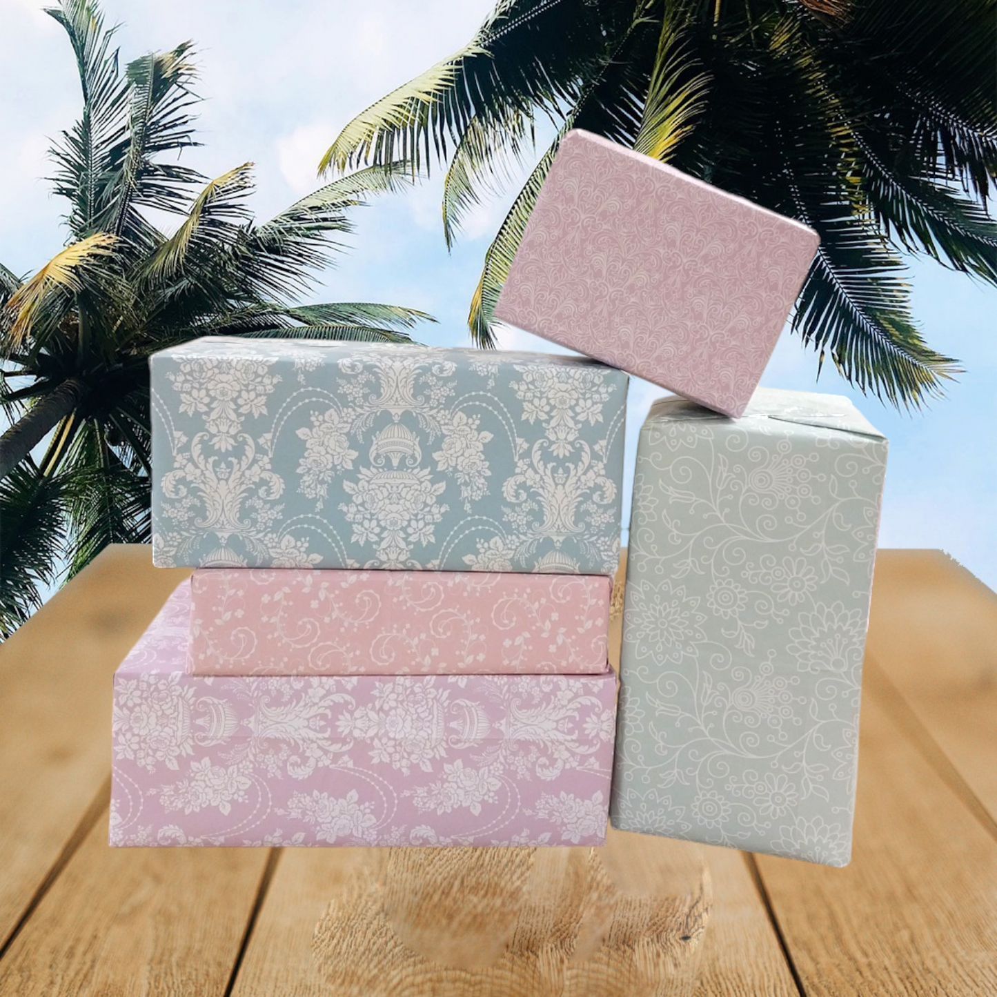 10 Sheet of Soft Touch Designer Floral Design Gift Wrap Wrapping Paper