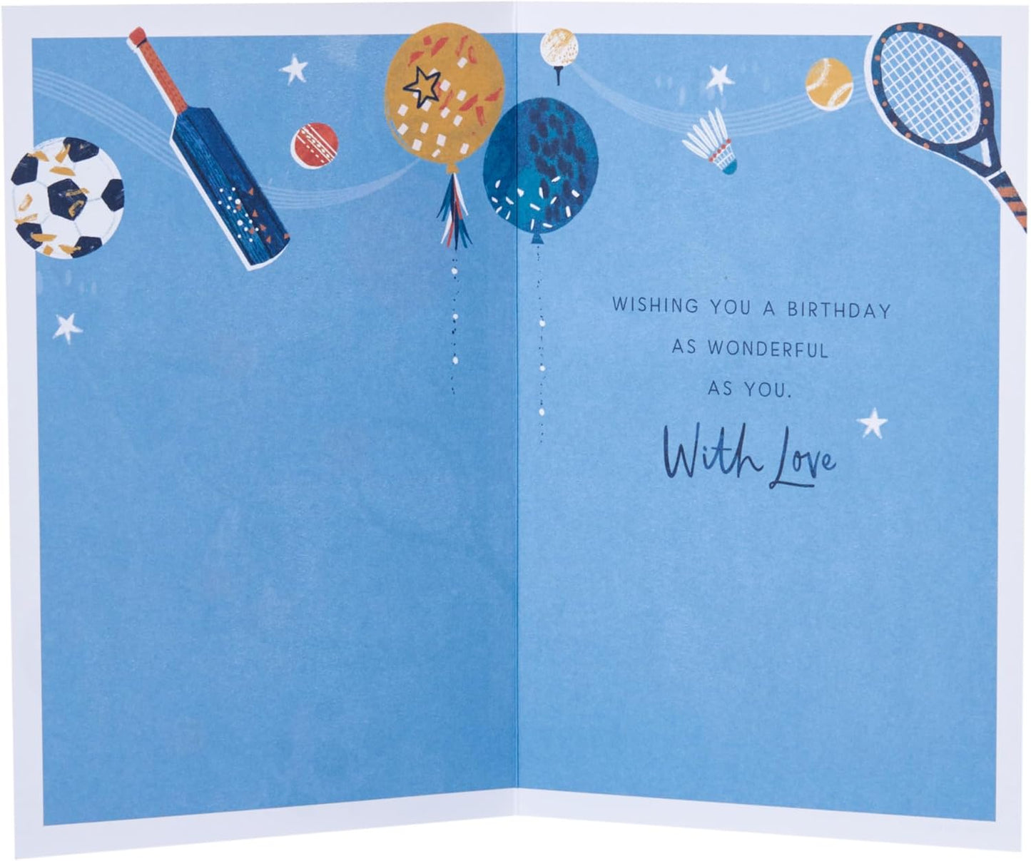 Sport Equipment Design Nephew Birthday Card