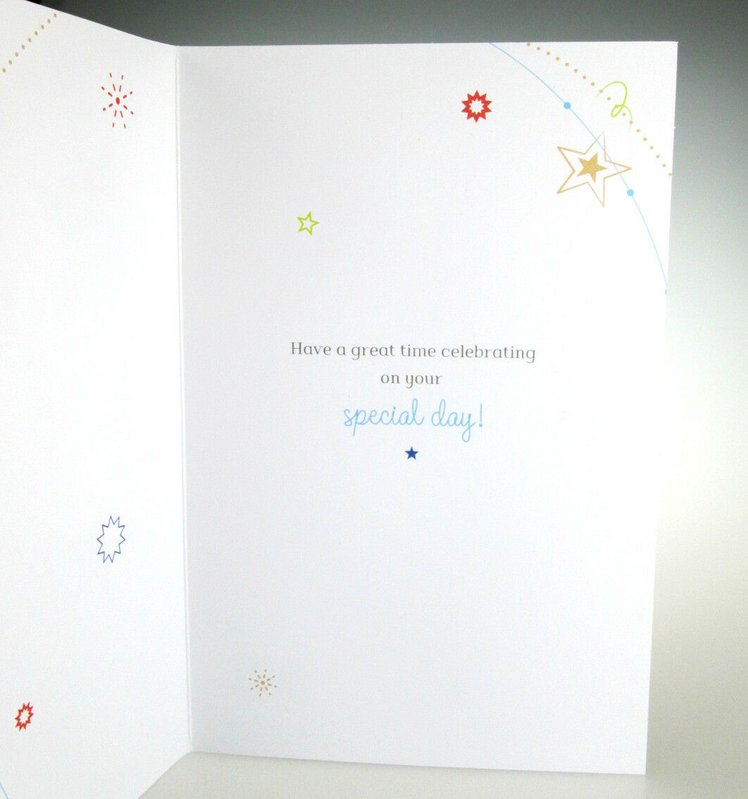 Great Nephew Birthday Greeting Card with Personalised Stickers 18th, 21th, 30th