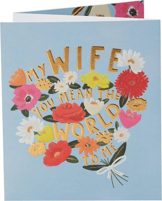 Bright Bouquet Design Wife Birthday Card