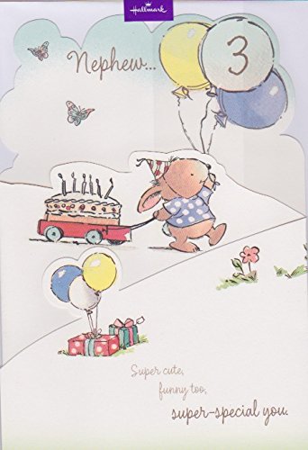 Nephew Age 3 Birthday Card