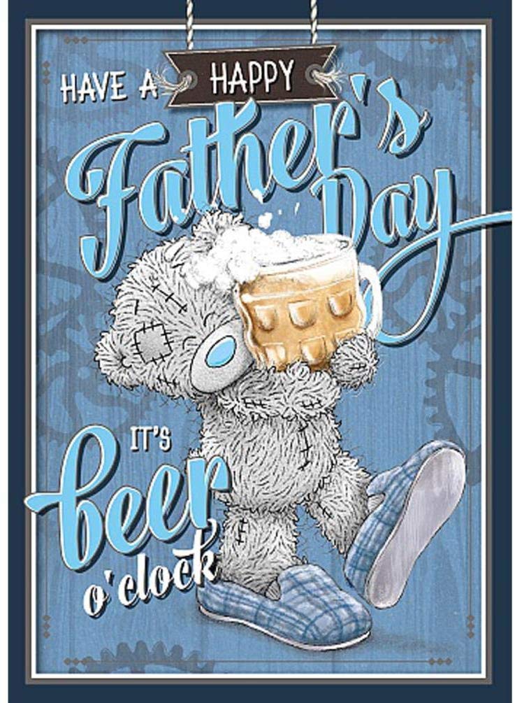 Happy Fathers Day Beer o'clock Me to You Fathers Day Card