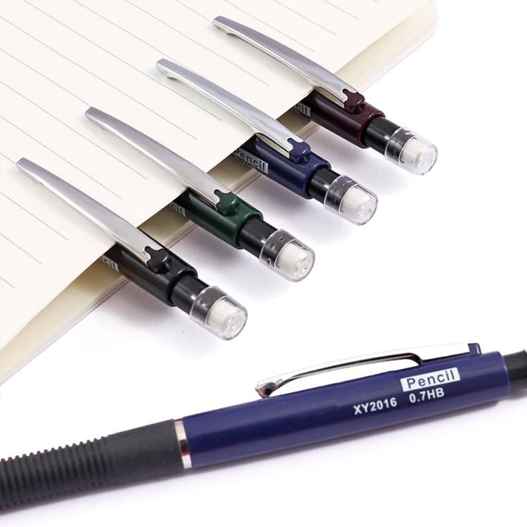 12 Sets of 0.7mm Pen-Style Mechanical Pencil and HB Lead Refills – Smooth Writing, Anti-Slip Grip
