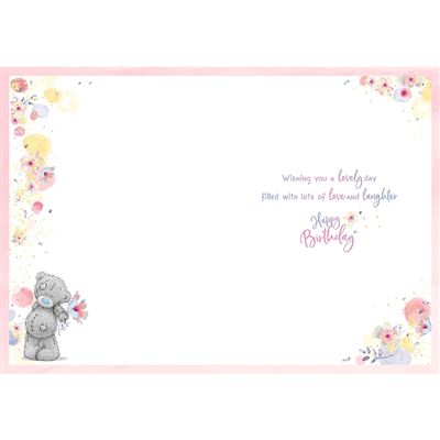 Bear On Swing Sister Birthday Card