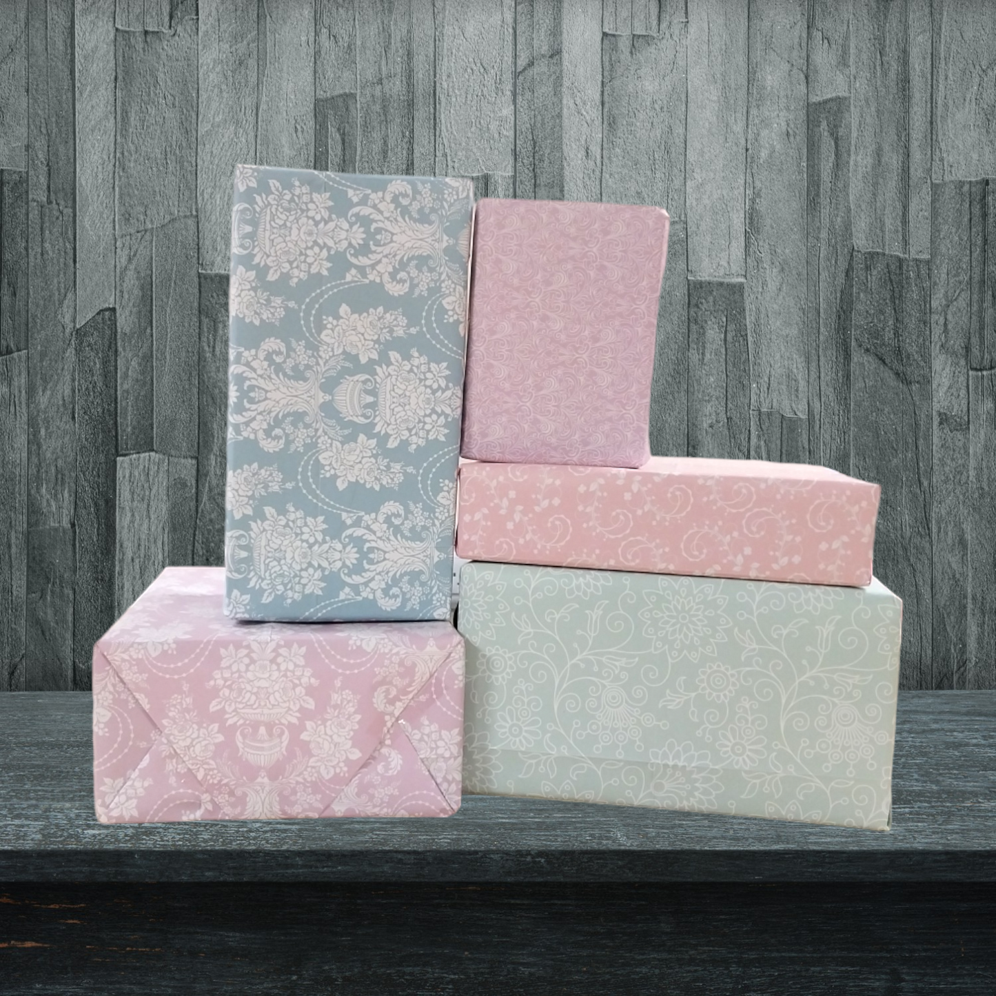 10 Sheet of Soft Touch Designer Floral Design Gift Wrap Wrapping Paper