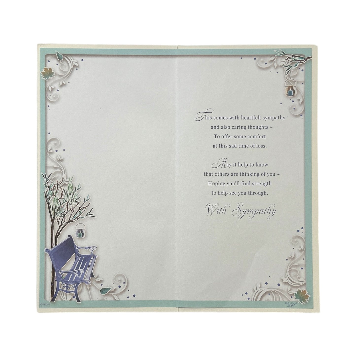 Loss of Son Floral Design Sympathy Opacity Card
